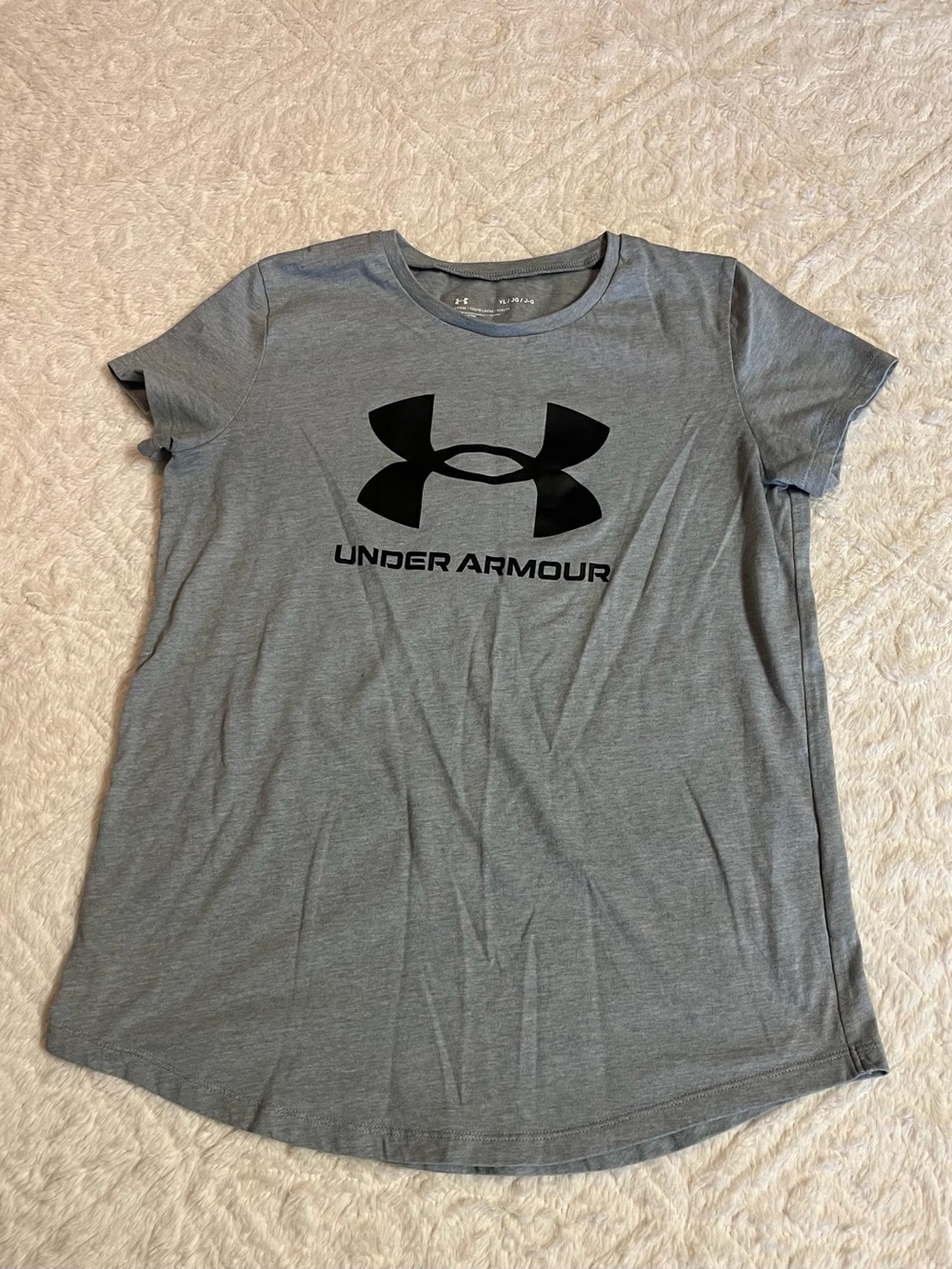 Under Armour Gray Short Sleeve Logo Tee